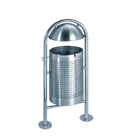 Stainless steel outdoor bin 