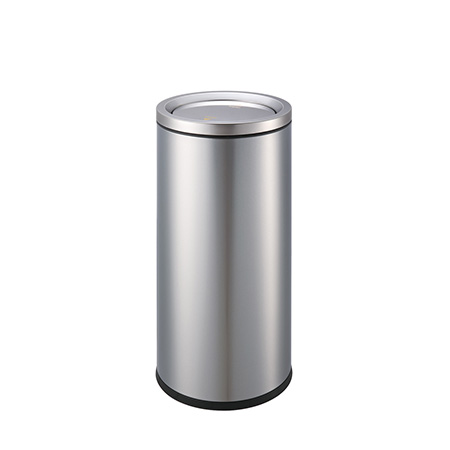 Round Stainless Steel Trash Can with Swing lid