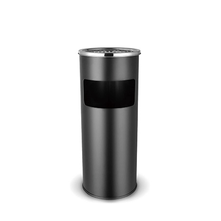 Commercia trash can with ashtray lid 