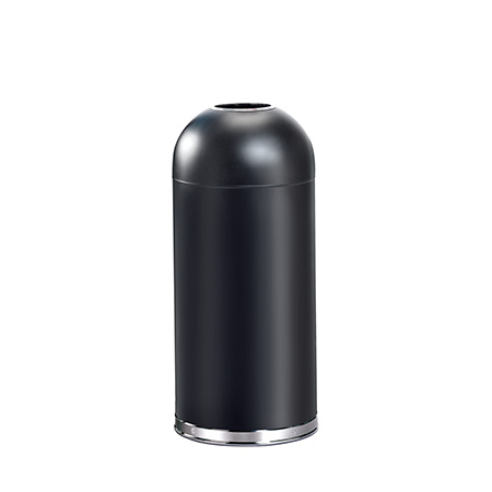 Dome-top lid indoor waste bin 