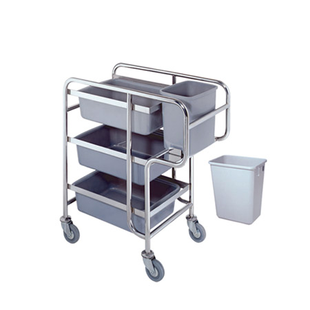 Dish collection cart for hotel 