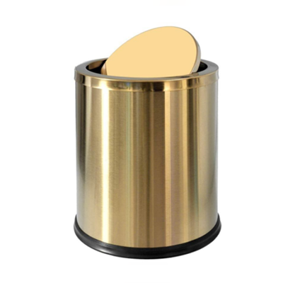 12L Round Swing Top Bin Stainless Steel