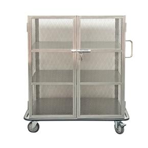 Stainless steel linen cage trolley for hotel  