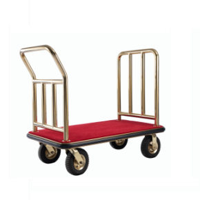 Hotel stainless steel bellman cart 