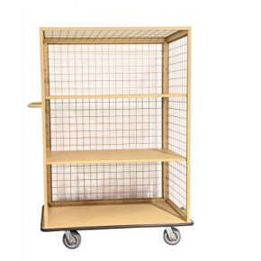 Adjustable shelves Linen Trolley for hotel 