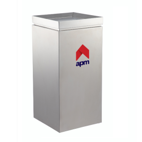 Square 50L Waste Bin with Swing Top Lid