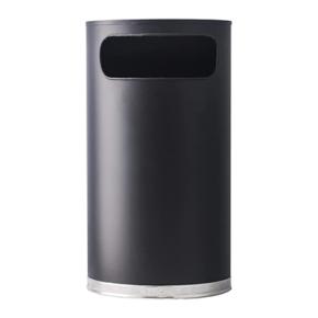 Half round indoor decorative trash can