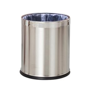 Open Top Hotel Trash Can for hotel, stainless steel 