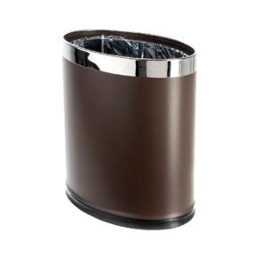 Indoor hotel lobby stainless steel trash bin 