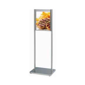 Floor standing Sign Holder with Extra-Heavy Raised Base  