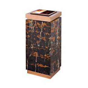 Wholesale marble trash can for hospitality 