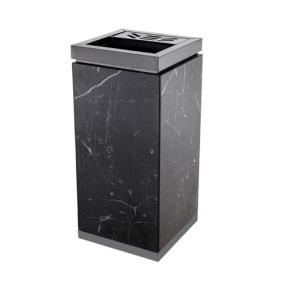 Natural marble commercial trash can for elevator entrance 