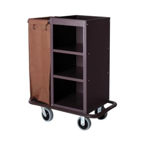  Economy hotel houskeeping cart with laundry bage 