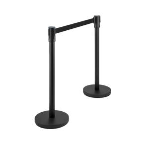 Retractable belt stanchions for hospitality industry 