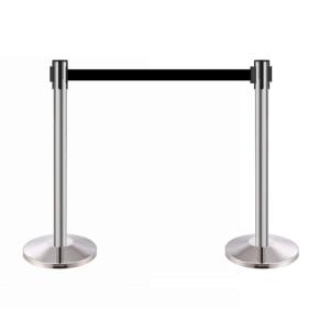 Retractable belt stanchions for hotel  