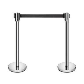 Retractable belt stanchions for hotel 