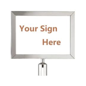 Stanchion Sign Holders Horizontal