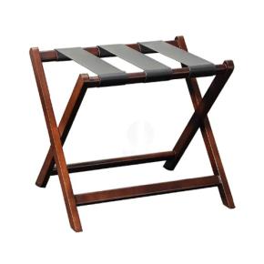 Solid wood hotel luggage rack in hospitality industry 