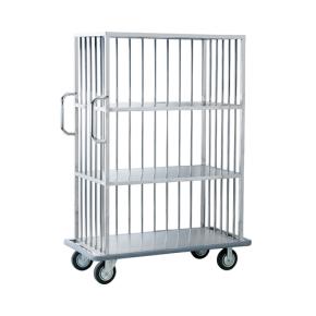 Three adjustable Shelf Linen Trolley for hotel 