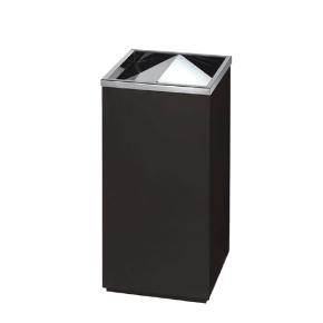 Swing top trash bin for hospitality supply 