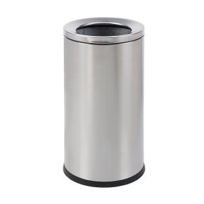 Stainless steel open top trash bin for hospitality supply 