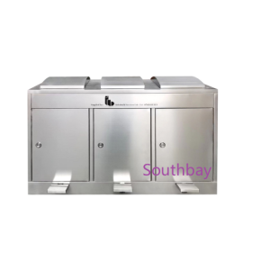  Recycling Stainless Steel Sortable Pedal Waste Litter Can