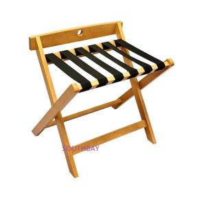 High standard Solid wood hotel luggage rack in hospitality industry  